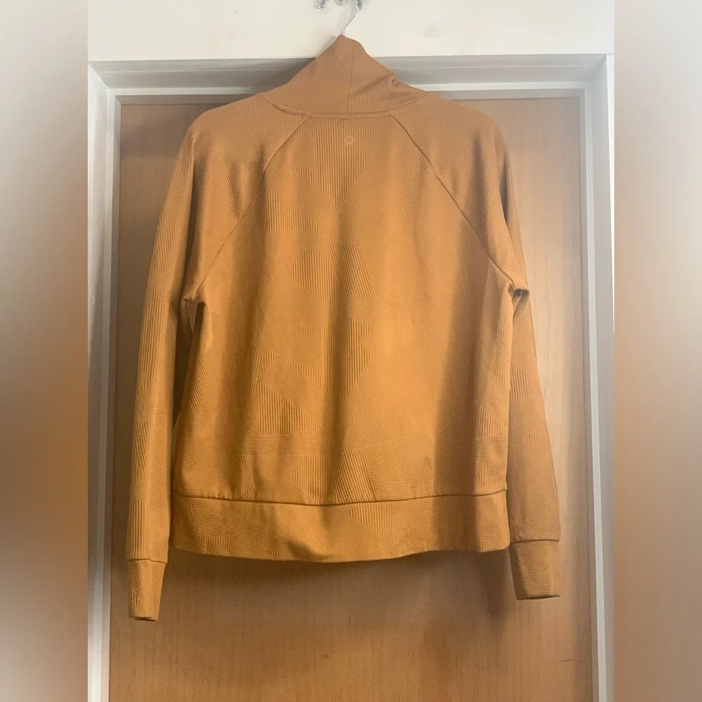 RBX Women's Golden Textured Designed High Neck Sweater.      Size-Large